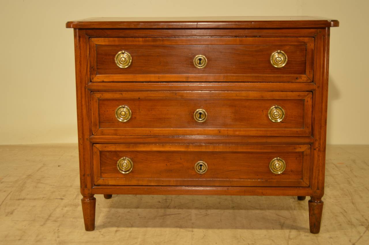 Late 19th Century French Directoire Walnut Commode 1