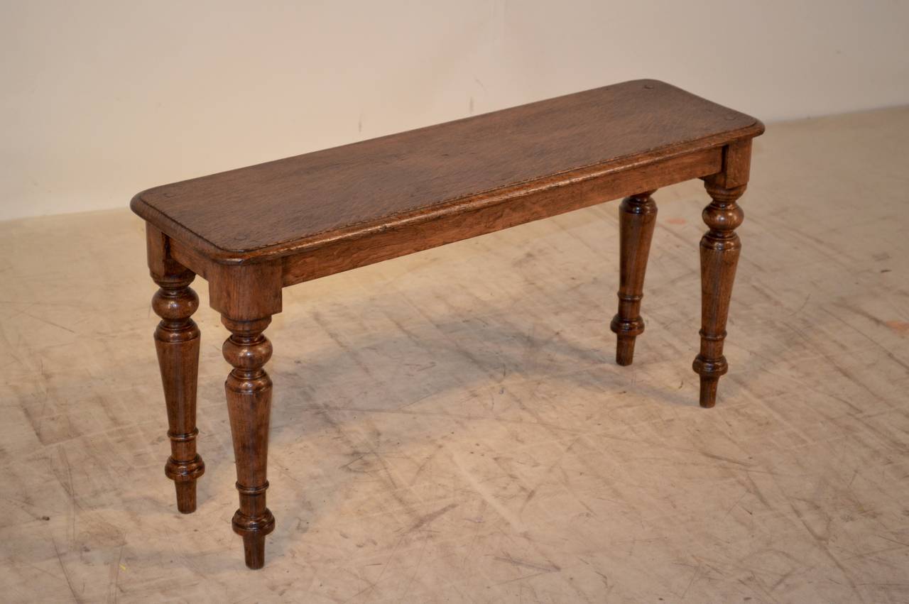 19th Century English Oak Window Seat