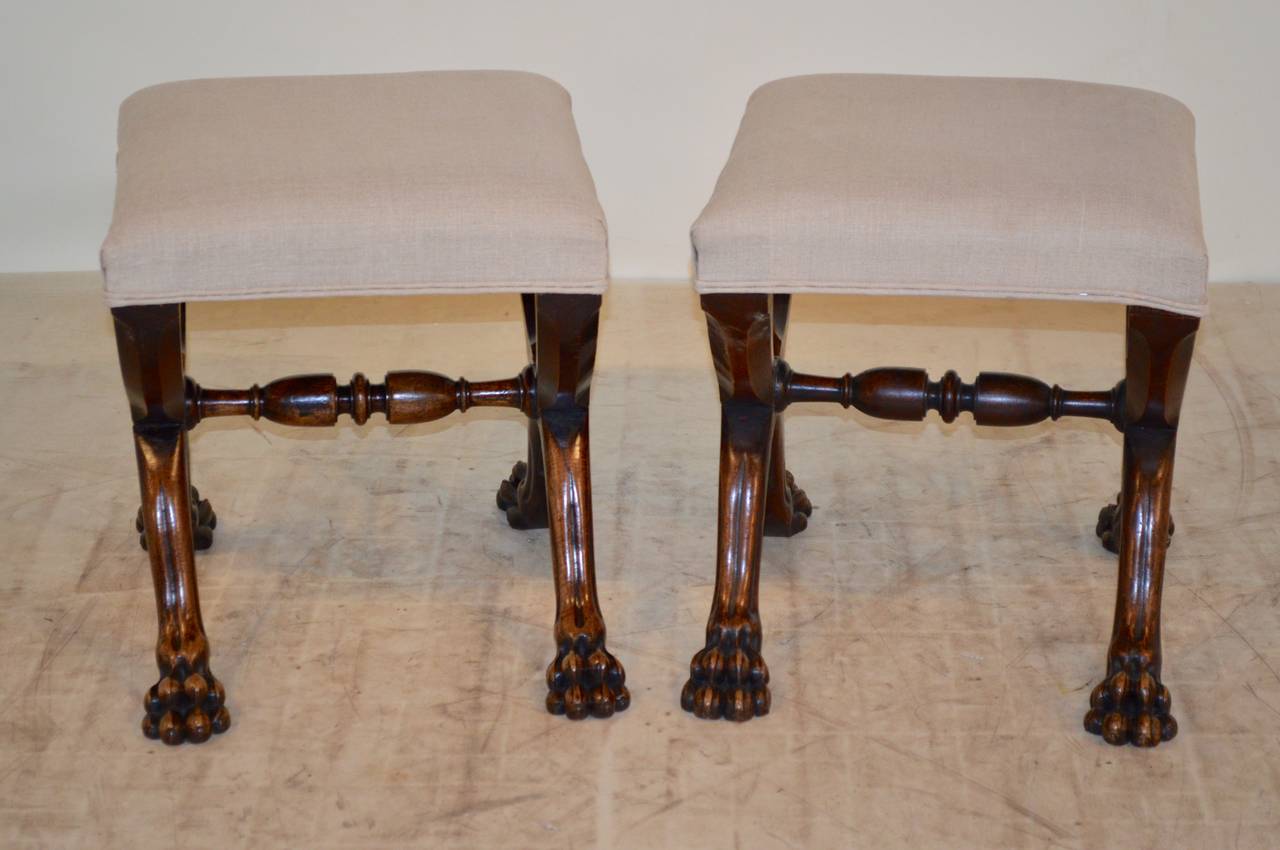 Pair of 19th c. English Stools