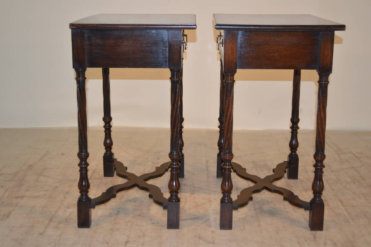 Pair of English Side Tables, circa 1890 In Excellent Condition In High Point, NC
