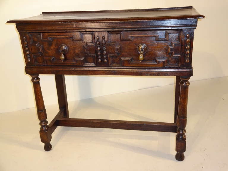 Period Oak Jacobean Small Server