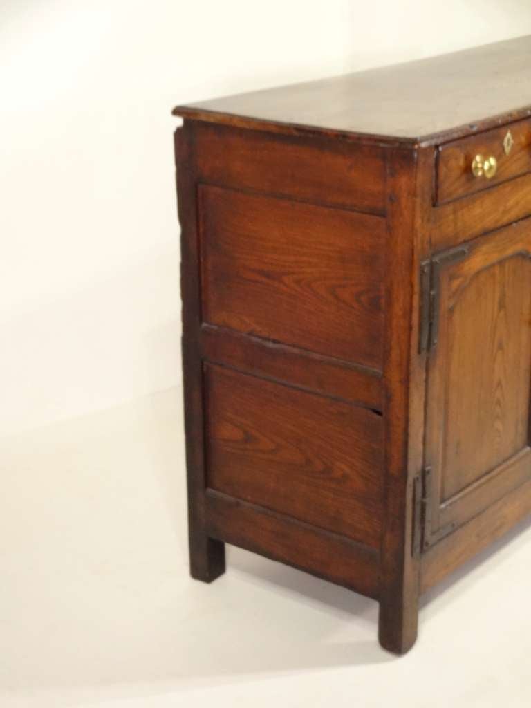 18th-C. Welsh Dresser Base in Elm