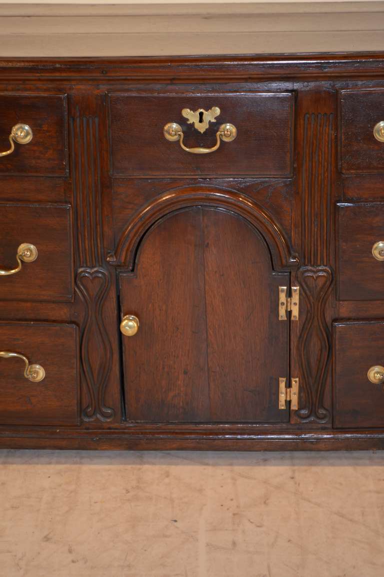 18th Century English Oak Dresser Base 1
