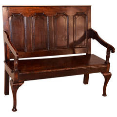 17th Century English Oak Settee