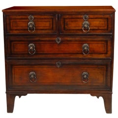 19th-C. English Faux Painted Bachelor's Chest