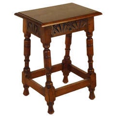 19th-C. English Joynt Stool