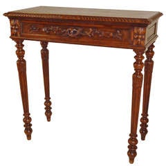 19th-C. Carved Console Table