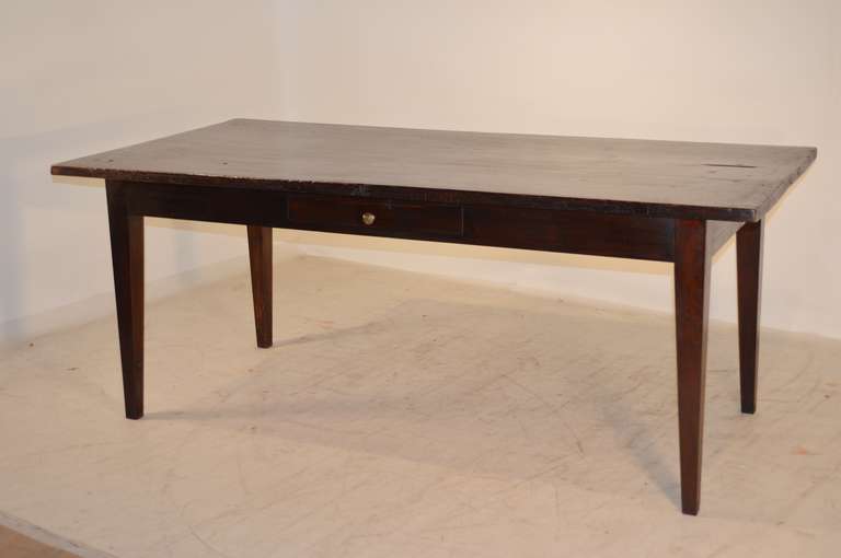 English Farm Table, circa 1780 In Good Condition In High Point, NC