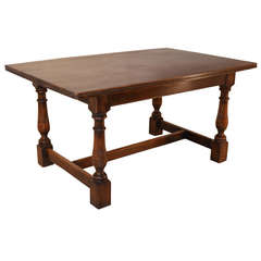 c.1900 English Oak Dining Table