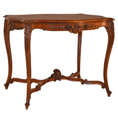 Antique French Walnut Parlour Table, circa 1830