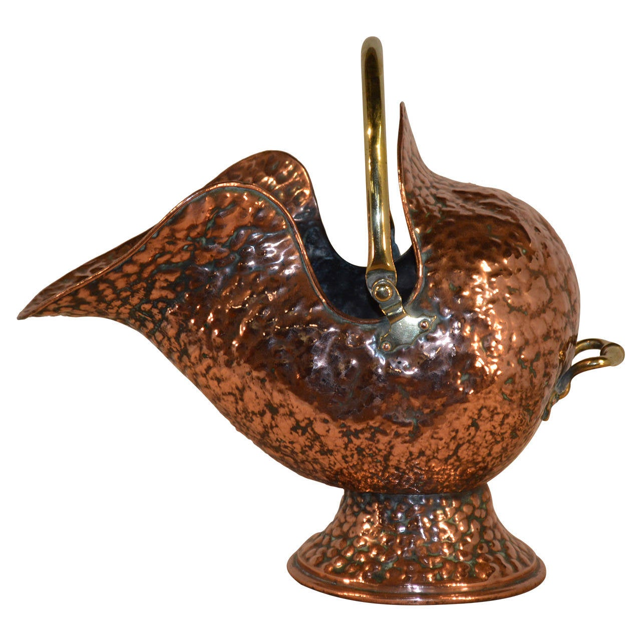 19th Century English Copper Coal Hod For Sale at 1stdibs