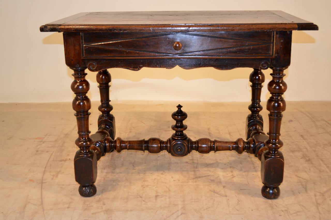 18th Century French Walnut Side Table 2