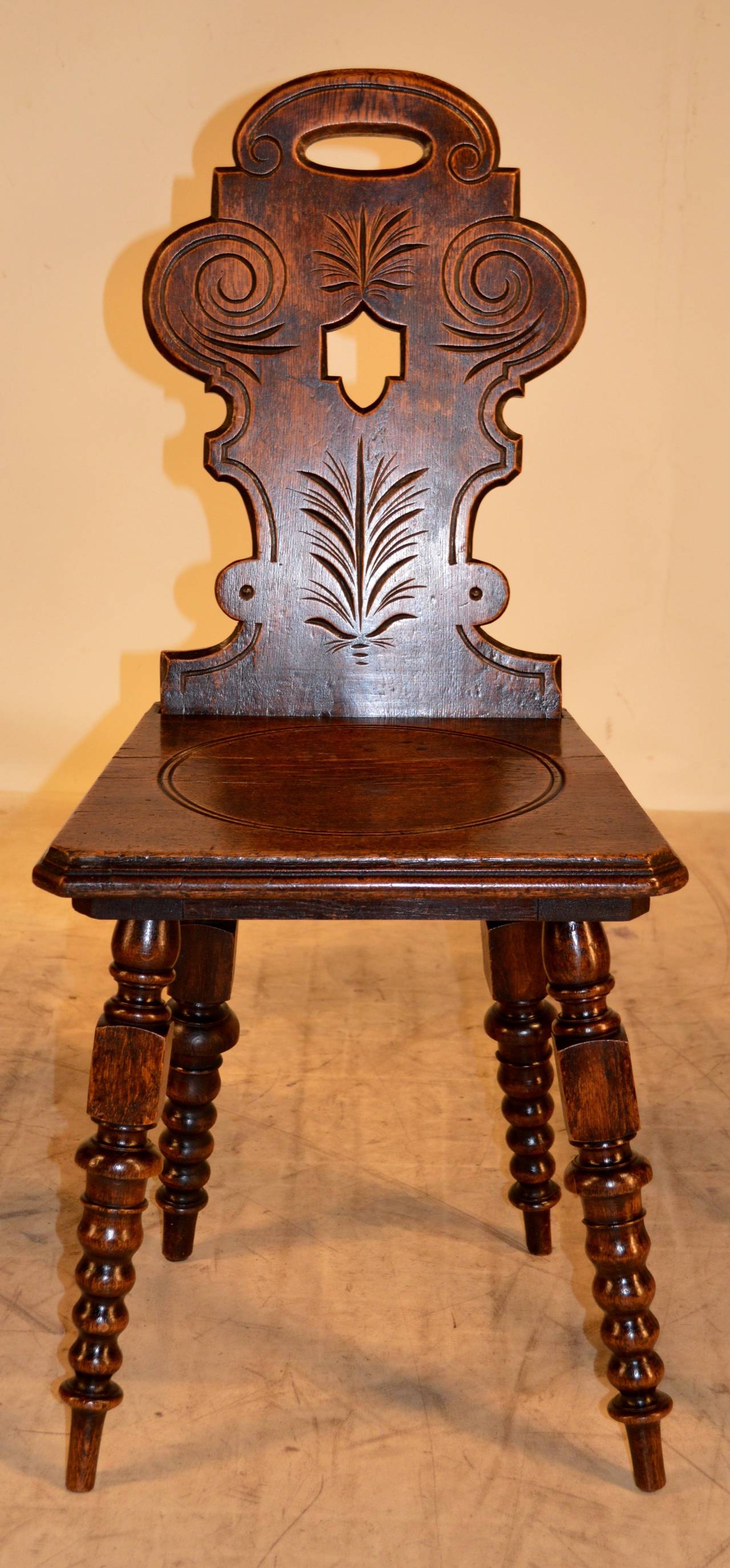 19th Century Set of Four English Cottage Chairs at 1stDibs