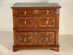 17th-c. Geometric Two Piece Chest