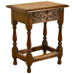 19th Century English Oak Joint Stool