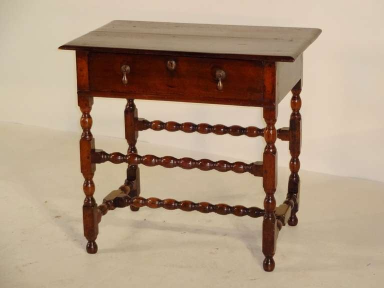 Late 17th-C. English Walnut Side Table