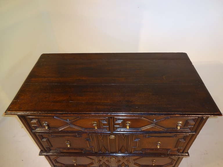 18th Century and Earlier 17th-C. English Geometric Chest
