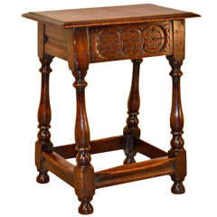 Mid-18th Century English Oak Joynt Stool