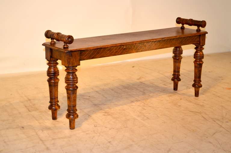 19th Century English Oak Window Seat