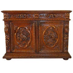 19th-C. French Carved Buffet