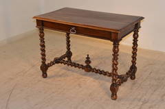 19th Century French Walnut Library Table