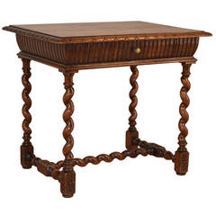 19th Century French Oak Side Table