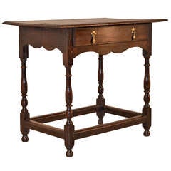 17th-C. English Oak Side Table