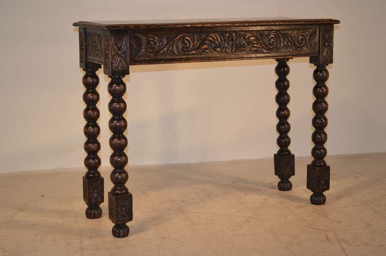 19th-C. English Carved Console