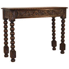 Antique 19th-C. English Carved Console