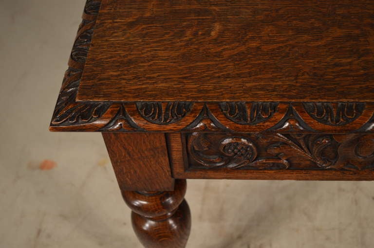 19th Century English Carved Hall Table 1