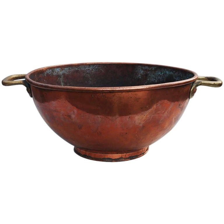 18th Century Dutch Copper Bowl For Sale at 1stdibs