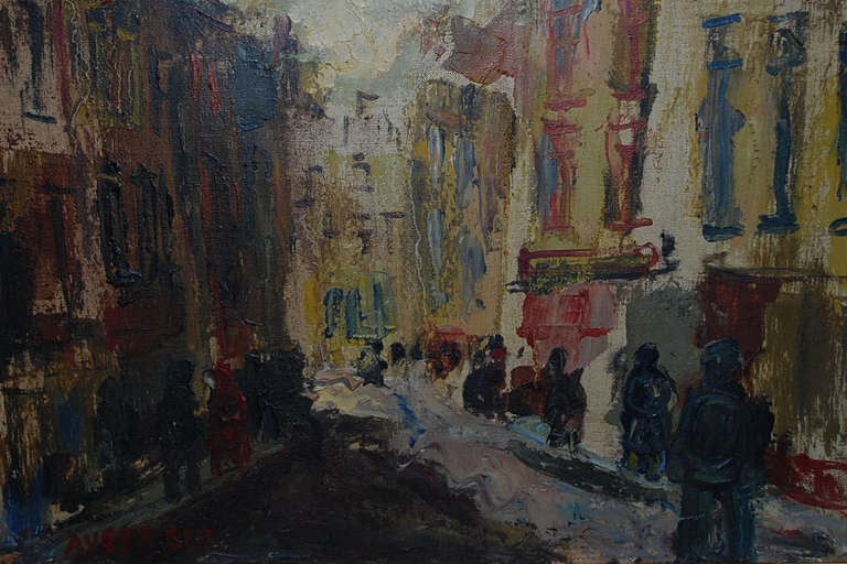 Belgian 20th Century Expressionism Oil on Canvas by Alphonse Vermeir For Sale