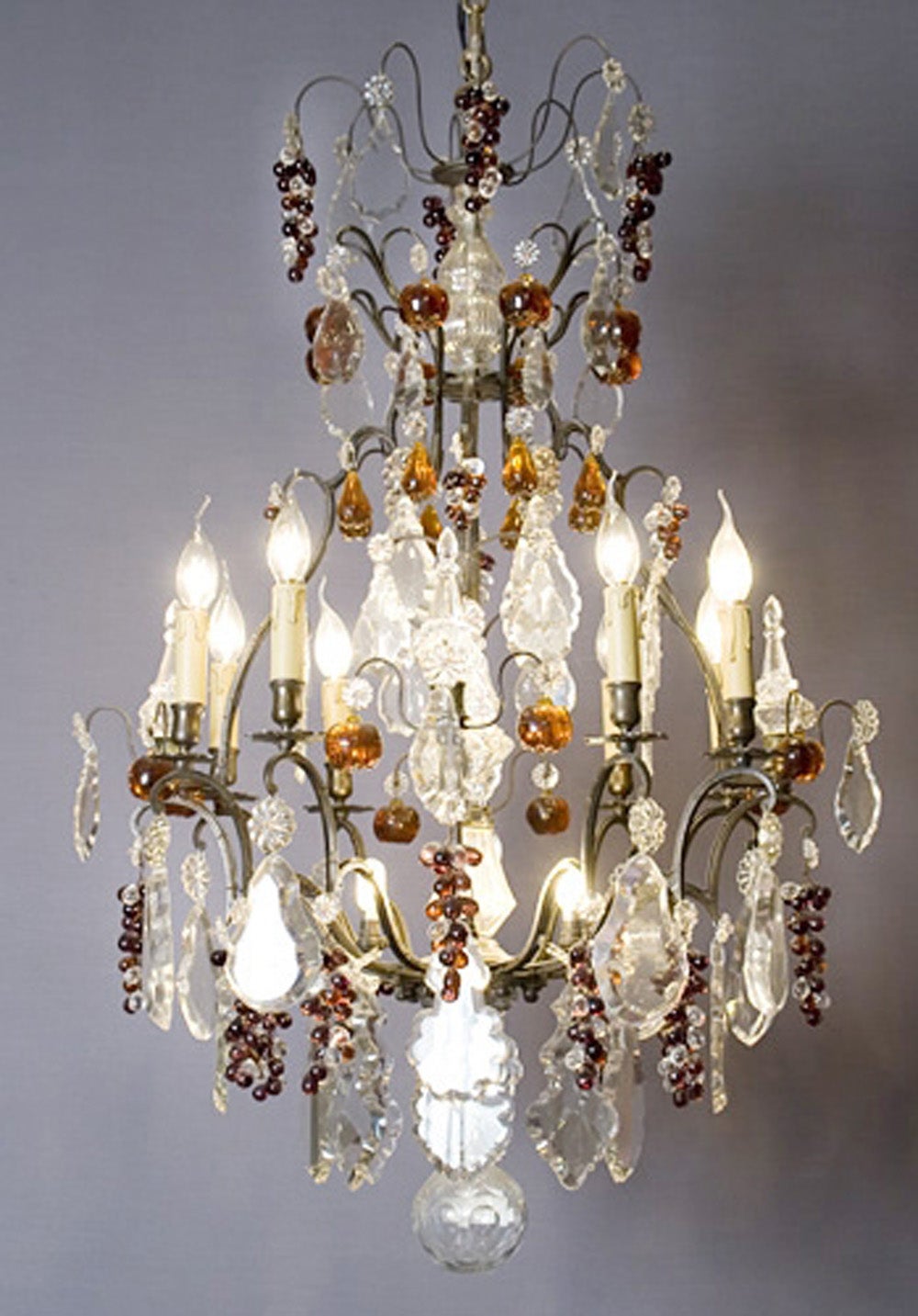 19th c. Fruit chandelier