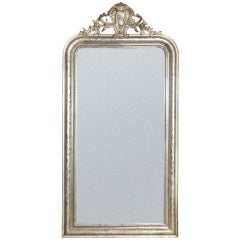 19th Century Silver French Mirror 3