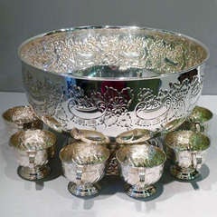 20th c. bowl with 6 coupes