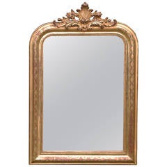 Antique 19th Century French Gold Gilded Mirror