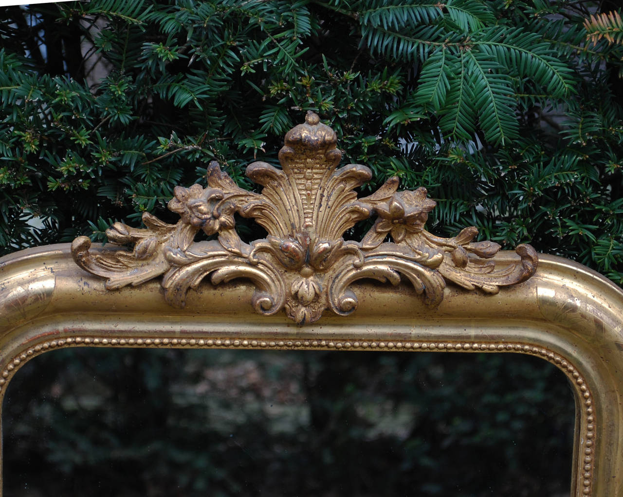 19th Century French Gold Gilded Mirror In Good Condition In Casteren, NL