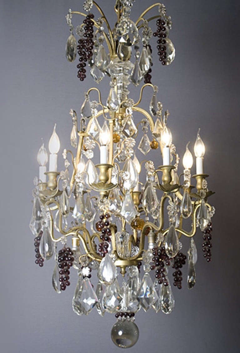 19th C. French Fruit Chandelier