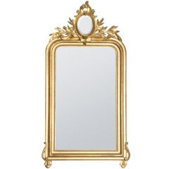19th Century Gold Gilded Baroque French Mirror