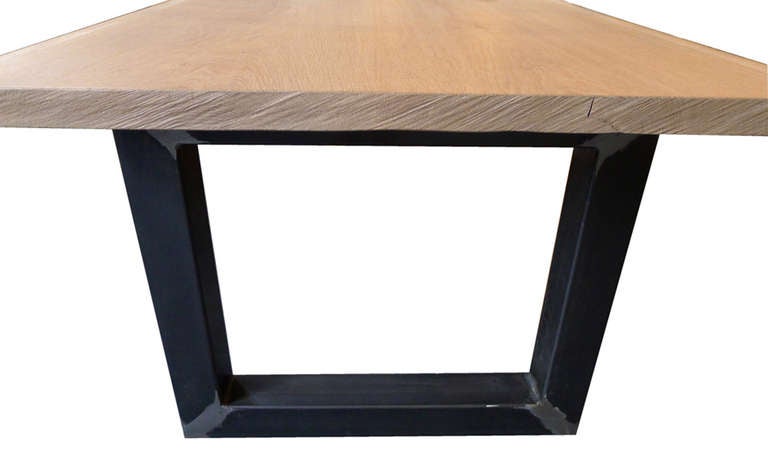 Oak Modern Tree-Trunk Table