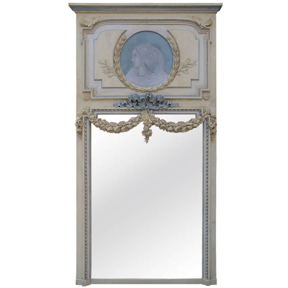 French, 19th Century Empire Trumeau Mirror