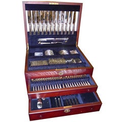 Boxed Set of 144 Pieces 925 Silver Cutlery