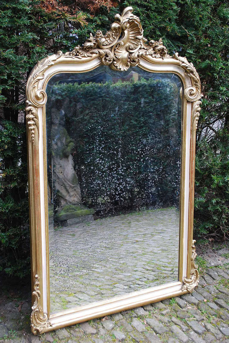 19th Century French Rococo Mirror In Good Condition In Casteren, NL