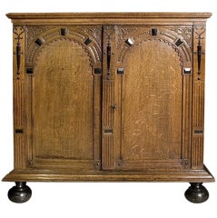 18 th c. Dutch Renaissance Oakwood Cabinet