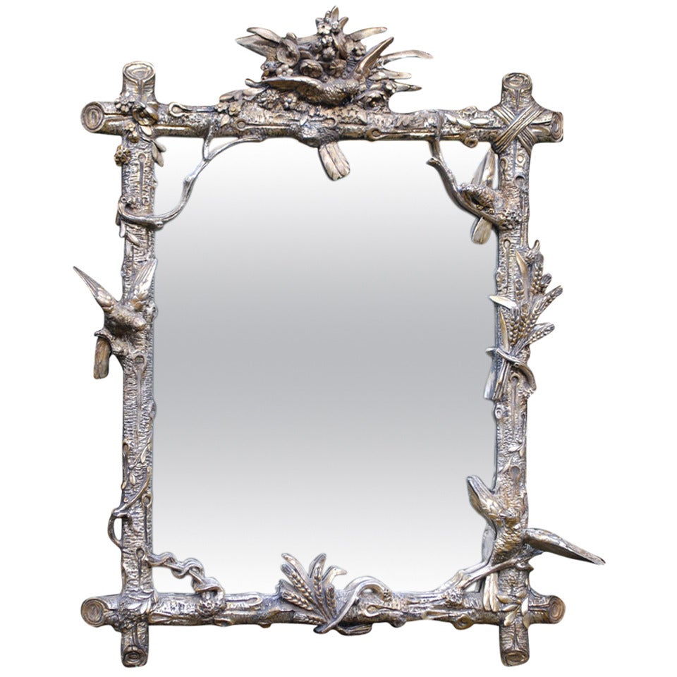 Early 20th c. Black Forrest Mirror