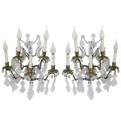 18th C. Pair Of Wall Sconces
