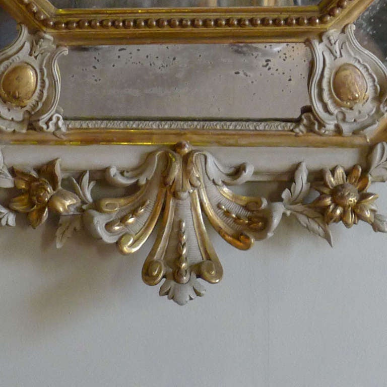 19th Century Gold Gilded Octangular Baroque Mirror 3