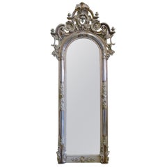 19th Century Silver Gilded Baroque Mirror