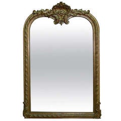 19th C. Gold Gilded Baroque Mirror