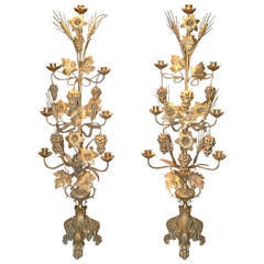 19th c. pair of French candlesticks